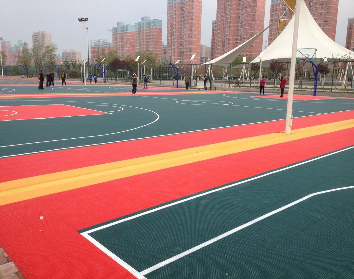 Basketbol Saha Yapımı - Basketbol Akrilik zemin kaplama döşeme