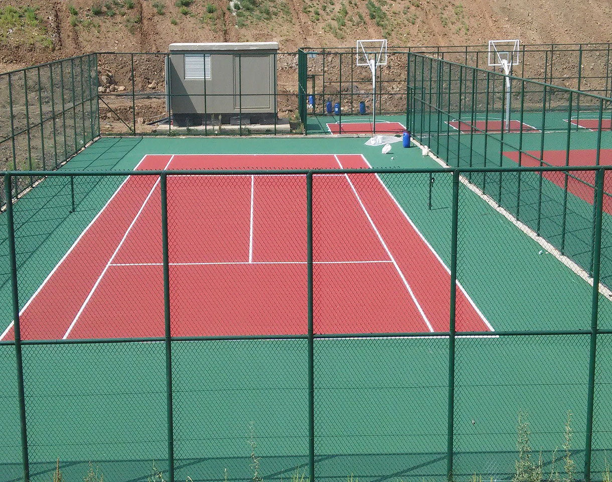 Tenis kortu yapma - Tenis saha zemin kaplama döşeme