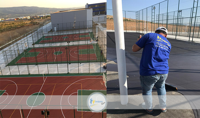 İçdaş - Spor sahaların Asfalt ve Akrilik Yapımı