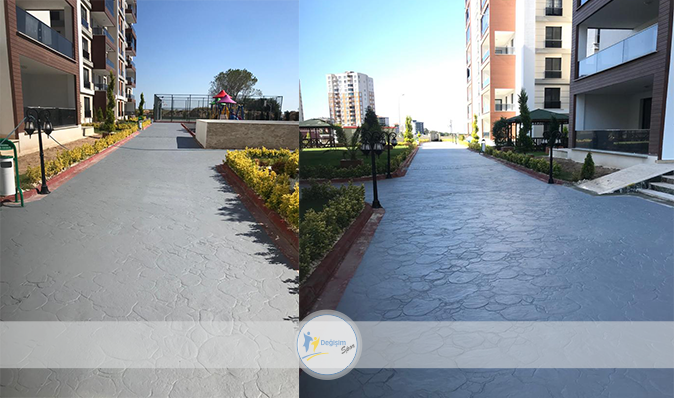 Issız Yapı - Renkli Desenli Asfalt Projesi