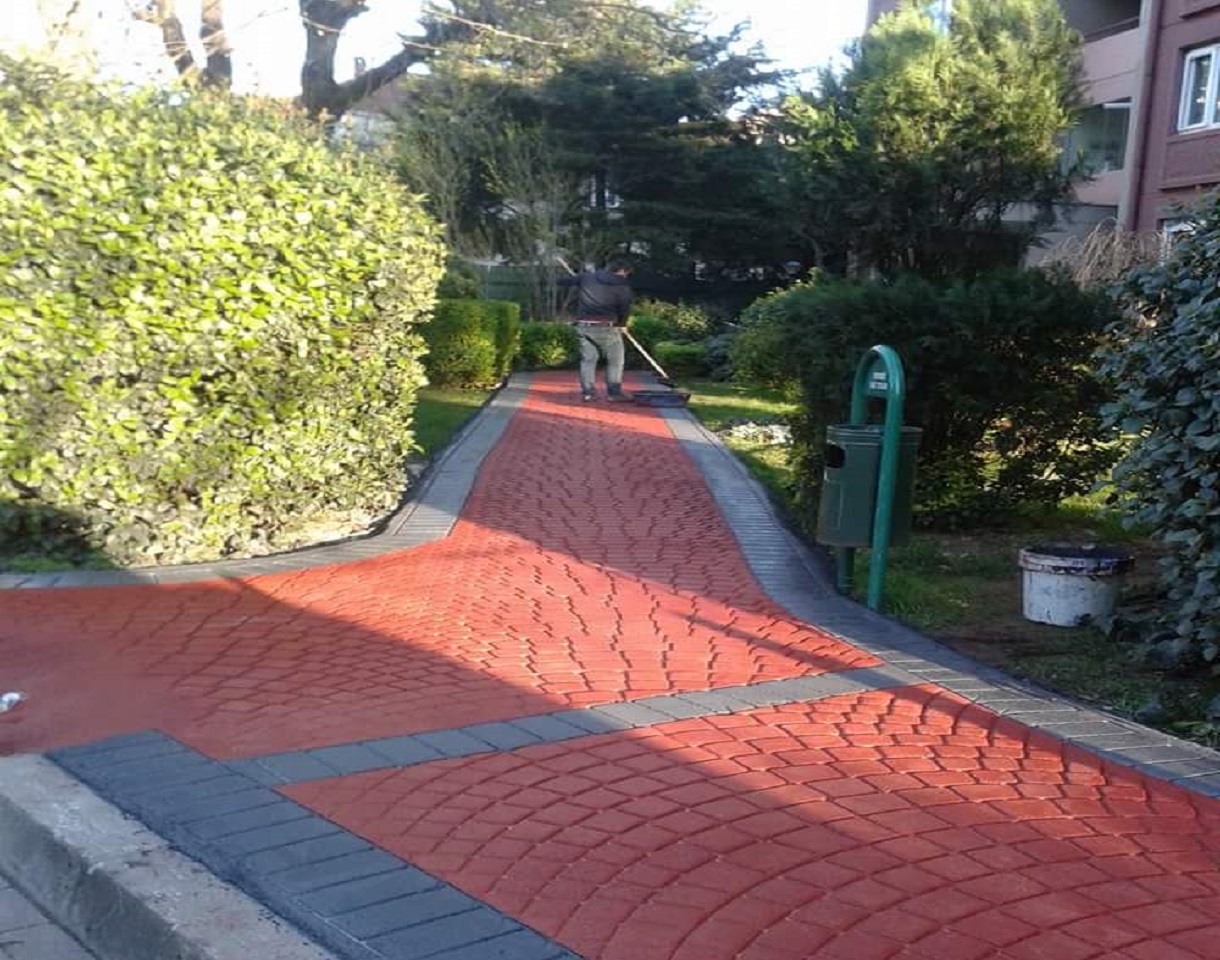 Desenli-Renkli Asfalt Kaplama 016