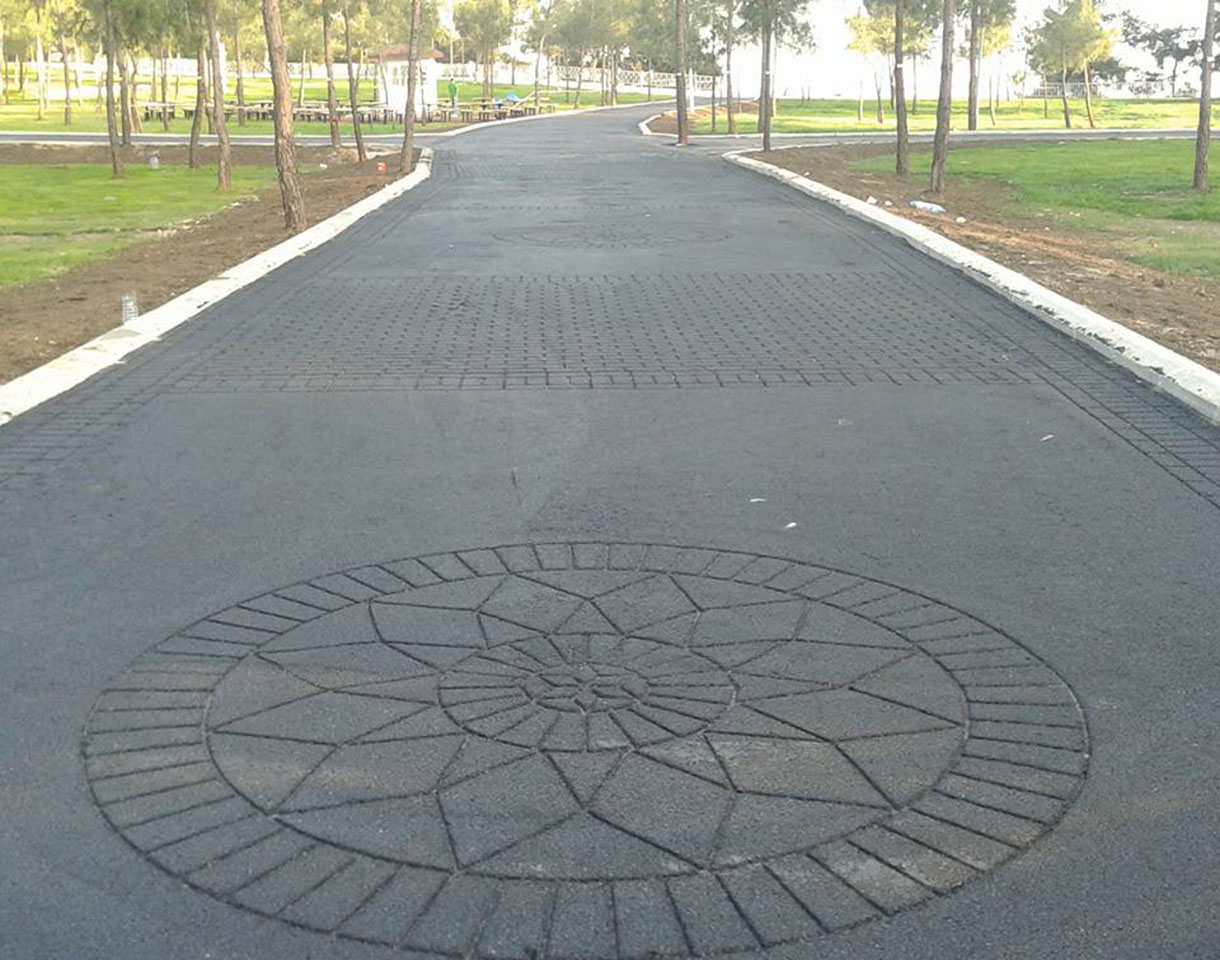 Desenli-Renkli Asfalt Kaplama 034