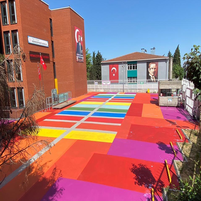 Desenli-Renkli Asfalt Kaplama 039